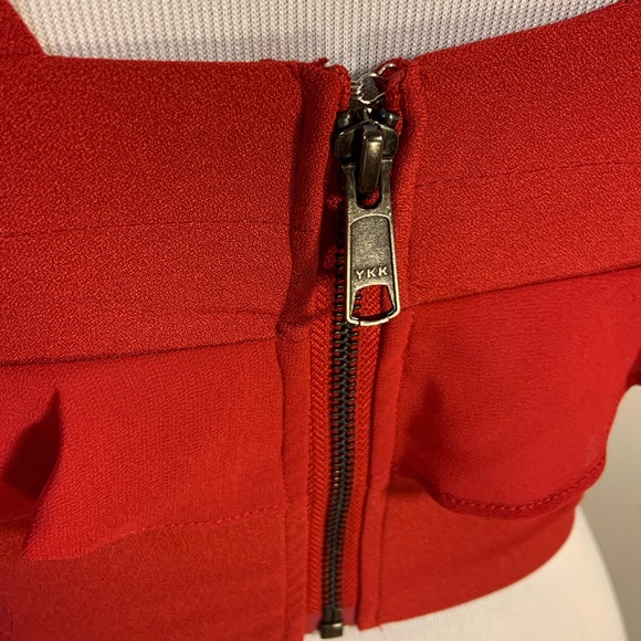 NWOT Nasty Gal Black Cropped Blouse Top - Picture 8 of 9